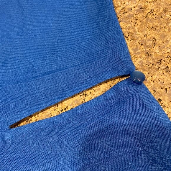 NWT Coldwater Creek Blue Sleeveless Top With Bling Large 14 - Picture 12 of 16